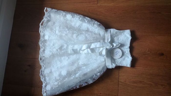 Baby Girl Christening Dress and Hat 6-months