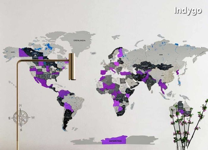 3D Premium Wooden World Map with Country Borders Country Names Capital Names US and Canada Borders and Names World Biggest City Names World Biggest Rivers World Biggest lakes World Main Roads 3D Map Effect