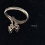Vintage sterling silver  sapphire ring size K Image 3