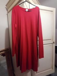 H&M Basics red dress M