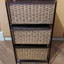 x2 Set of Wicker 3 Tier Drawers Image 8