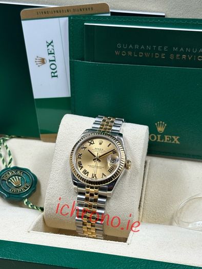 Rolex datejust midsize 18k gold/steel jubilee
