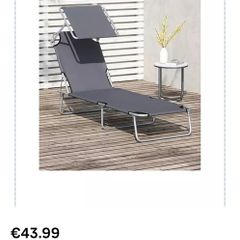 Sun Lounger (Built-In Visor)