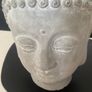 Cement Buddha Head Candle Image 2
