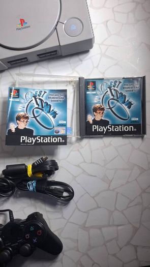 Sony PlayStation 1 PS1 Console SCPH-7502 With Controller Game & Cables - Tested