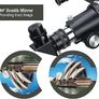Telescope for Adults Beginners, 70mm Aperture 400mm AZ Mount Fully Multi-Coated Optics Refractor Portable Telescopes, Travel Telescope with Tripod and Phone Adapter-Blue Image 4
