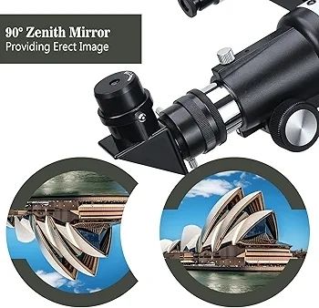 Telescope for Adults Beginners, 70mm Aperture 400mm AZ Mount Fully Multi-Coated Optics Refractor Portable Telescopes, Travel Telescope with Tripod and Phone Adapter-Blue