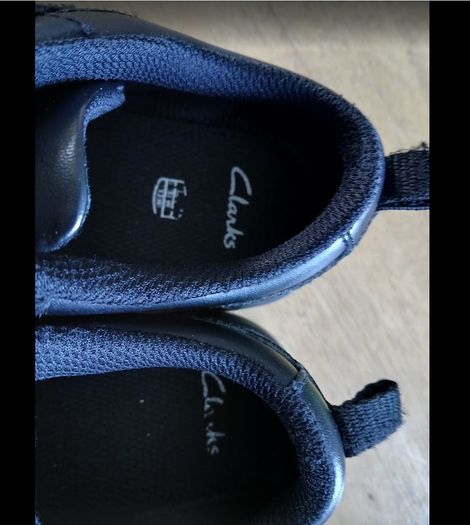 Clarks Boys Black School Shoes Size 12.5G