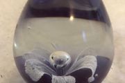 New Purple Oval Handcrafted Glass Paperweight