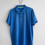 Pre Owned Dunnes Stores Men's Blue Sports Polo Shirt Image 3