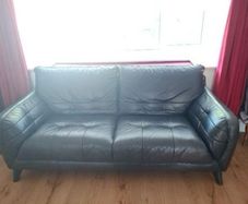 Beautiful Black Leather Sofa