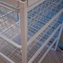 Jonaxel 4 x Wire Basket Roller Chest Drawer Storage White with Tabletop Image 8