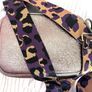 Gold leather handbag with 2 Image 5