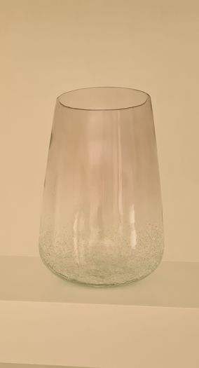 Crackled base vases with smokey tint- cash and collection only