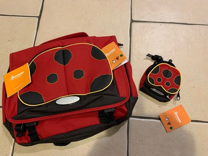 Kids Samsonite Ladybird Schoolbag Purse Set