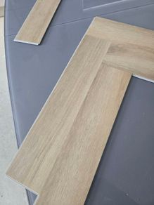 TC Matthews SPC Light Oak Herringbone flooring