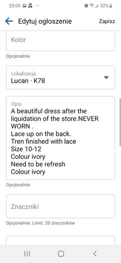 Wedding dress