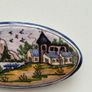Vintage Ceramic Brooch 1970s Image 3