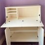 IKEA HEMNES White fold-down Secretary Desk Image 3
