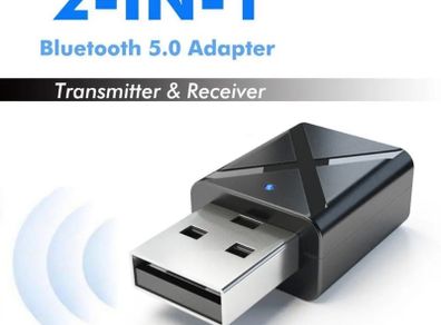 Mini Wireless Bluetooth 5.0 Transmitter Receiver Adapter Stereo Audio Music
