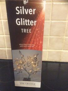 Silver Glitter Christmas tree