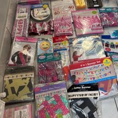 Party supplies for sale