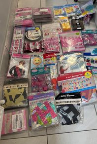Party supplies for sale