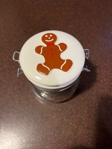 Christmas Gingerbread Mason jar