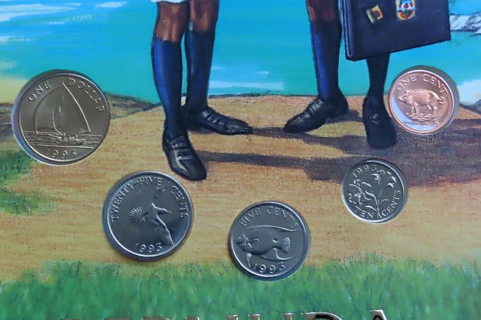 Bermuda vintage original coins set 1993 UNC