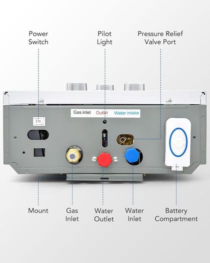 16-Litre Instant Propane Gas Water Heater