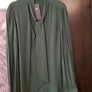 M&S green shirt, blouse, tie neck, size 8, NEW Image 5