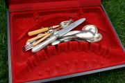 Vintage Cutlery Box and Some Cutlery