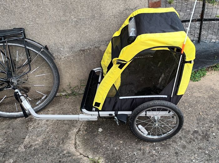 Double Child Bike Trailer | 2 Seat Child Baby Bicycle Trailer