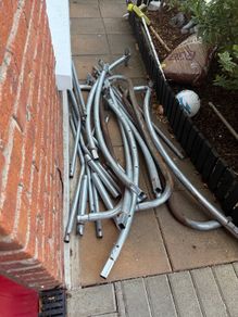 Metal parts from trampoline