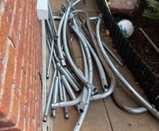 Metal parts from trampoline