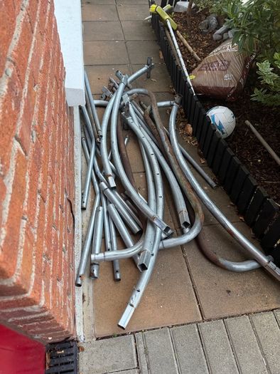 Metal parts from trampoline