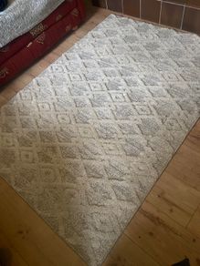 Cream and grey rug