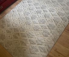 Cream and grey rug
