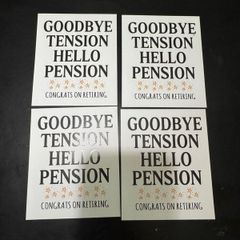 retirement wine labels