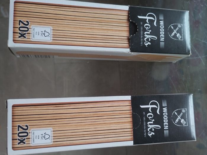 20xwooden forks pack