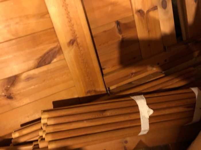 cot bed & wardrobe
