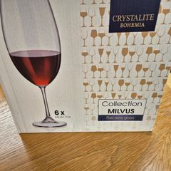 CRYSTALITE BOHEMIA Milvus 510ml Red Wine Glasses, Set of 6
