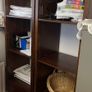 Matching Solid Mahogany TV Unit & Tall Open Shelving Bookcase Set Image 6