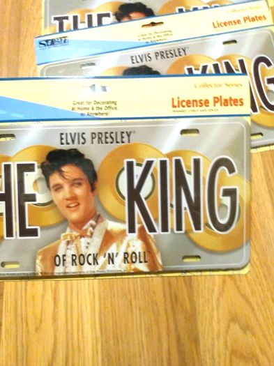 Elvis, Gold Disc License Plate, Free Post