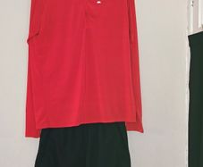 Monterrain Running Set  Long Sleeve Half Zip Top & Shorts  Size Large
