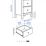 Bedside lockers (grey x2) Image 5