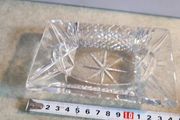 Vintage Recangl Bohmien Crystal Ashtray.