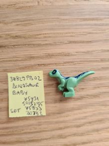 lego 37829pb02 dinosaur baby standing, set jurassic world  75931, 75933,  5005255 bricktober Toys R us