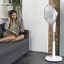Cecotec Floor fan EnergySilence 1010 ExtremeFlow. 60 W, 10 blades, Powerful, Oscillating, Quiet, 3 speeds, Timer, Dimmable, Copper motor, White Image 6