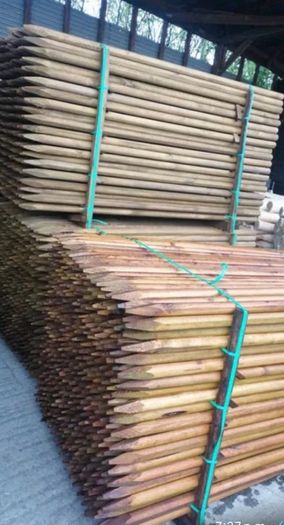 Tree Stakes - Round Timber Posts